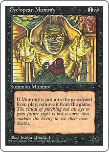 【ENG】■アルターネイト版■《隻眼のミイラ/Cyclopean Mummy》[4ED]