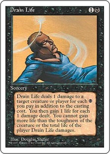【ENG】■アルターネイト版■《生命吸収/Drain Life》[4ED]