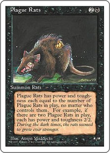 【ENG】■アルターネイト版■《疫病ネズミ/Plague Rats》[4ED]