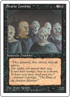 【ENG】■アルターネイト版■《スケイズ・ゾンビ/Scathe Zombies》[4ED]