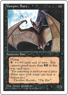 【ENG】■アルターネイト版■《吸血コウモリ/Vampire Bats》[4ED]