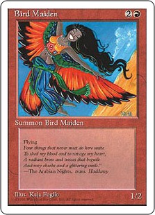 【ENG】■アルターネイト版■《鳥の乙女/Bird Maiden》[4ED]