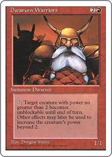 【ENG】■アルターネイト版■《ドワーフ戦士団/Dwarven Warriors》[4ED]