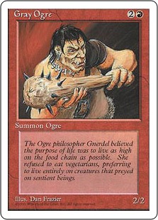 【ENG】■アルターネイト版■《灰色オーガ/Gray Ogre》[4ED]