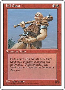 【ENG】■アルターネイト版■《丘巨人/Hill Giant》[4ED]