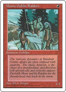 【ENG】■アルターネイト版■《モンスのゴブリン略奪隊/Mons's Goblin Raiders》[4ED]