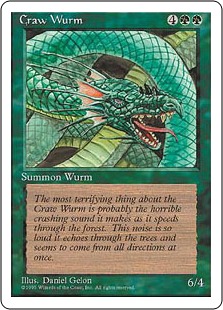 【ENG】■アルターネイト版■《大喰らいのワーム/Craw Wurm》[4ED]
