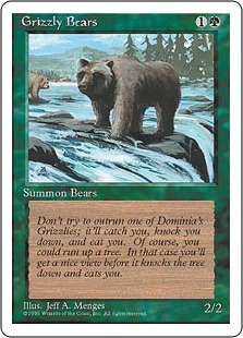 【ENG】■アルターネイト版■《灰色熊/Grizzly Bears》[4ED]