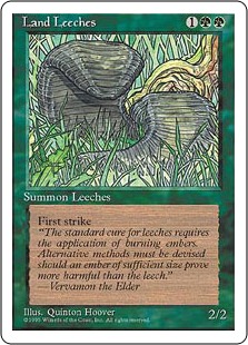【ENG】■アルターネイト版■《山ヒル/Land Leeches》[4ED]