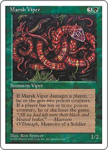 【ENG】■アルターネイト版■《マーシュ・バイパー/Marsh Viper》[4ED]