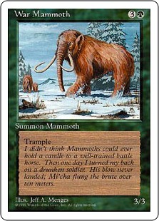 【ENG】■アルターネイト版■《ウォー・マンモス/War Mammoth》[4ED]