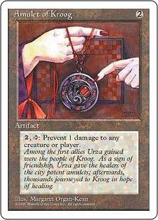 【ENG】■アルターネイト版■《クルーグの護符/Amulet of Kroog》[4ED]