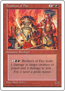 【ENG】■アルターネイト版■《火の兄弟/Brothers of Fire》[4ED]