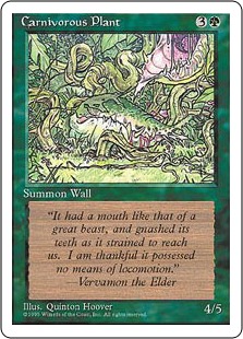 【ENG】■アルターネイト版■《人喰い植物/Carnivorous Plant》[4ED]
