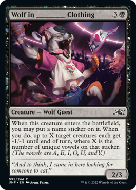 【ENG】《Wolf in ________ Clothing》[UNF]