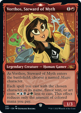 【ENG】【Foil】■ショーケース■《Vorthos, Steward of Myth》[UNF]