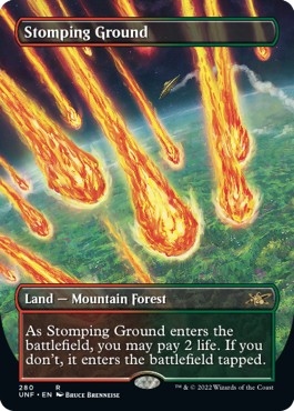【ENG】【Foil】■ボーダーレス■《踏み鳴らされる地/Stomping Ground》[UNF]