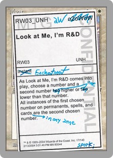 【ENG】【Foil】《Look at Me, I'm R&D》[UNH]