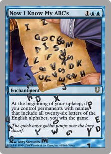 【ENG】【Foil】《Now I Know My ABC's》[UNH]