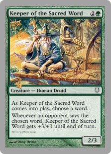 【ENG】【Foil】《Keeper of the Sacred Word》[UNH]