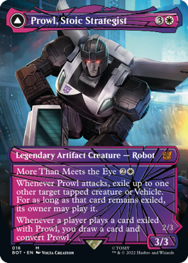 【ENG】【Foil】■シャッタード・グラス■《冷静な戦略家、プロール/Prowl, Stoic Strategist》[BOT]