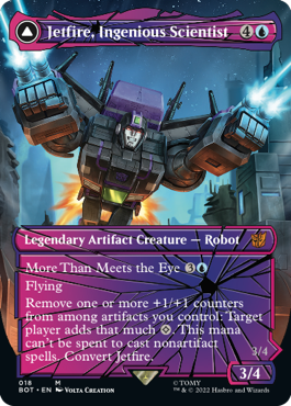 【ENG】【Foil】■シャッタード・グラス■《独創的な科学者、ジェットファイヤー/Jetfire, Ingenious Scientist》[BOT]