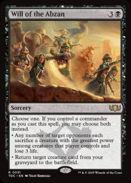 【ENG】《アブザンの意志/Will of the Abzan》[TDC]