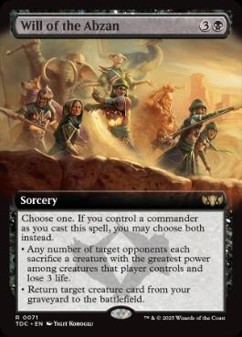 【ENG】■拡張アート■《アブザンの意志/Will of the Abzan》[TDC]