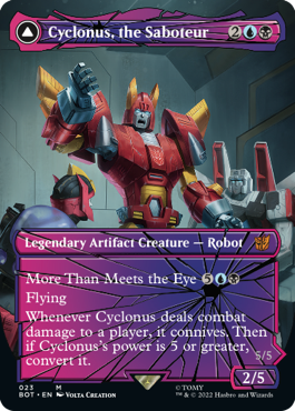 【ENG】【Foil】■シャッタード・グラス■《妨害工作員、サイクロナス/Cyclonus, the Saboteur》[BOT]