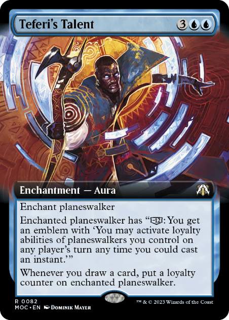 【ENG】【Foil】■拡張アート■《テフェリーの才能/Teferi's Talent》[MOC]