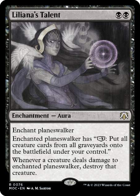 【ENG】【Foil】《リリアナの才能/Liliana's Talent》[MOC]