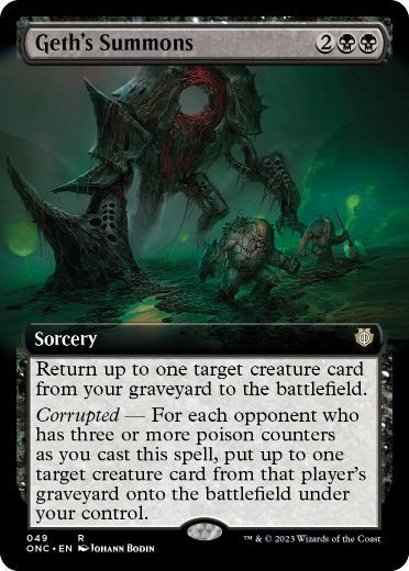 【ENG】■拡張アート■《ゲスの召喚/Geth's Summons》[ONC]