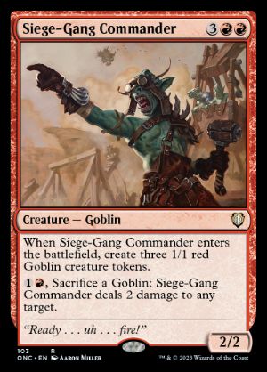 【ENG】《包囲攻撃の司令官/Siege-Gang Commander》[ONC]