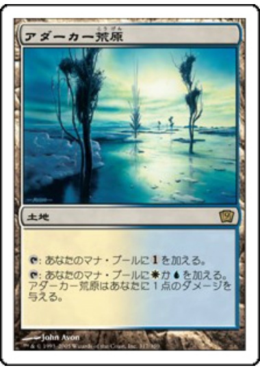 【JPN】《アダーカー荒原/Adarkar Wastes》[9ED]