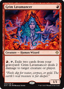 【ENG】《渋面の溶岩使い/Grim Lavamancer》[E01]