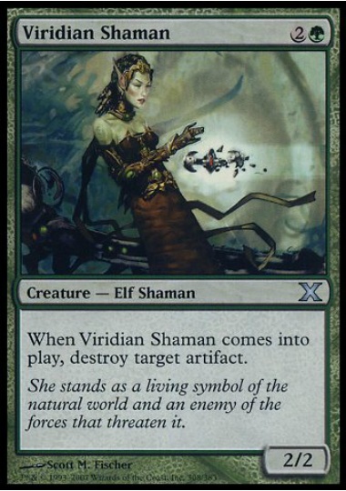 【JPN】《ヴィリジアンのシャーマン/Viridian Shaman》[9ED]