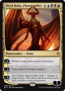 【ENG】《プレインズウォーカー、ニコル・ボーラス/Nicol Bolas, Planeswalker》[E01]