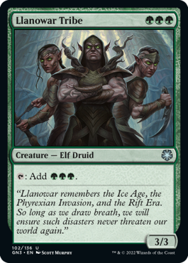 【ENG】《ラノワールの部族/Llanowar Tribe》[GN3]