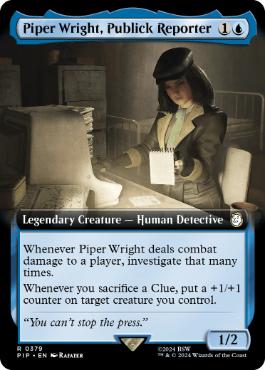 【ENG】■拡張アート■《敏腕記者、パイパー・ライト/Piper Wright, Publick Reporter》[PIP]