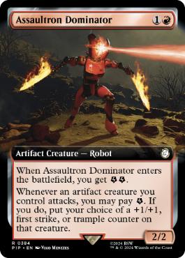 【ENG】【Foil】■拡張アート■《アサルトロン・ドミネーター/Assaultron Dominator》[PIP]