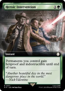【ENG】【Foil】■拡張アート■《英雄的介入/Heroic Intervention》[PIP]