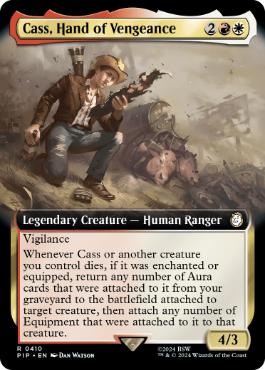 【ENG】【Foil】■拡張アート■《復讐者、キャス/Cass, Hand of Vengeance》[PIP]