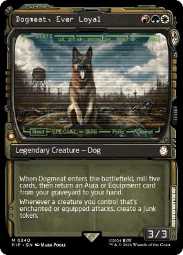 【ENG】【Foil】■ショーケース■《忠実な友、ドッグミート/Dogmeat, Ever Loyal》[PIP]