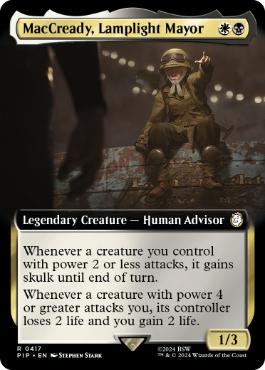 【ENG】【Foil】■拡張アート■《ランプライト市長、マクレディ/MacCready, Lamplight Mayor》[PIP]