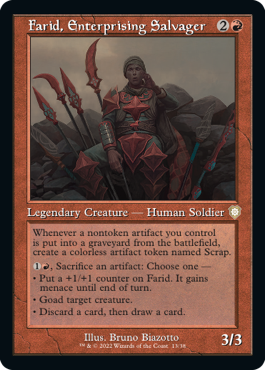 【ENG】■旧枠■《実業的な回収者、ファリド/Farid, Enterprising Salvager》[BRC]