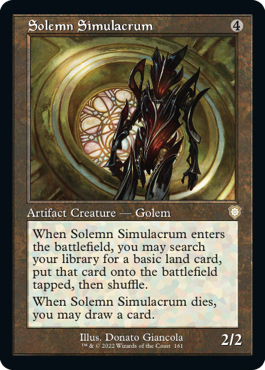 【ENG】■旧枠■《真面目な身代わり/Solemn Simulacrum》[BRC]