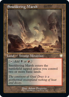 【ENG】■旧枠■《燻る湿地/Smoldering Marsh》[BRC]