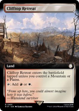 【ENG】【Foil】■拡張アート■《断崖の避難所/Clifftop Retreat》[PIP]