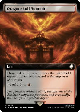 【ENG】【Foil】■拡張アート■《竜髑髏の山頂/Dragonskull Summit》[PIP]