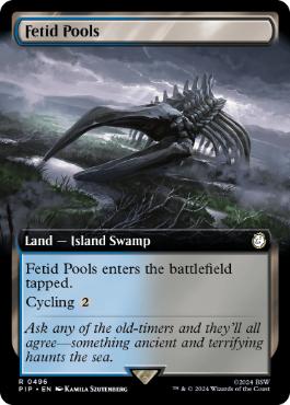 【ENG】【Foil】■拡張アート■《異臭の池/Fetid Pools》[PIP]